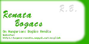 renata bogacs business card